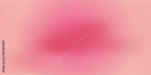 Pink orange polka dots gradient halftone background. Pop art cartoon dot texture with comic graphic design, Horizontal abstract pattern wall for cover digital technology.