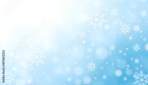 청록색하늘눈꽃떨어지는배경디자인