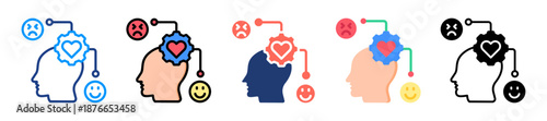 Emotional Development Icon Sheet Multiple Style Collection 