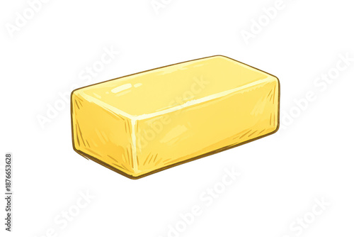 Wallpaper Mural Cartoon Stick of Butter on a transparent background design element Torontodigital.ca