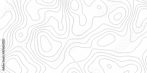 Topographic map patterns, topography line map. Contour map texture backdrop digital print texture terrain lines and strokes. Panorama view swirls black wave curve lines banner background design.	
