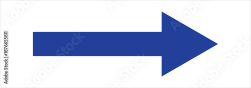 Horizontal long straight arrow isolated on white background. eps 10.