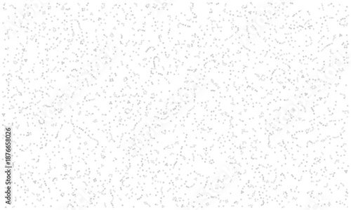 Abstract vector texture with scattered grey dots on white. Grainy noise stipple pattern for overlay design. Speckled grunge effect with random monochrome spots. Light monochromatic grain graphic.