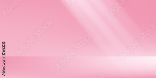 Empty Pink studio background. Abstract gradient pink background. Pink wall room with lights. Space for selling products on the website.