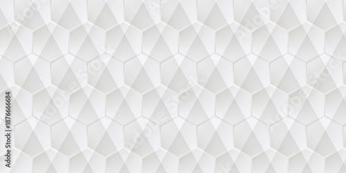 White seamless geometric texture. Stylish pattern and tile for your design. Geometric background.