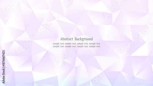 紫のポリゴンクリスタル背景 横長16:9