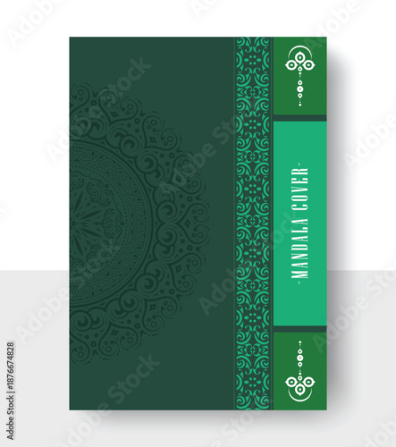 Elegant Decorative Mandala Book Cover Design with Ornamental Pattern