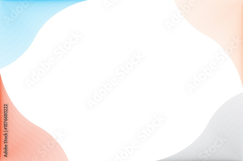 Pregnant woman belly with a blue ribbon shown on a clean paper style frame design illustration