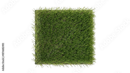 Artificial green grass square patch for landscaping
