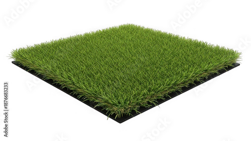 Artificial green grass turf patch for landscaping