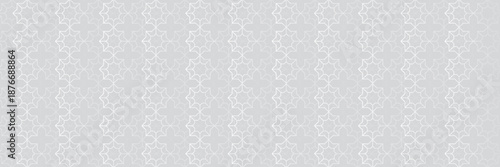 Ornamental seamless pattern. Gray background and wallpaper in Arabic style. Vector illustration.