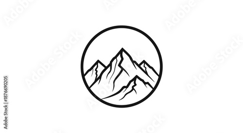 Minimalist Mountain Logo for Corporate Branding and Outdoor Business Identity