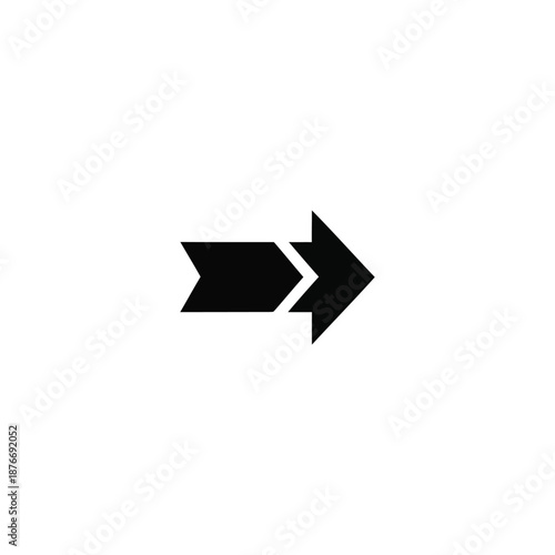 Direction Indicator Illustration Featuring Arrow Symbol on White Background