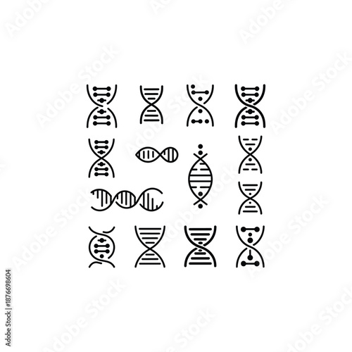 Set of black and white cups and wine glasses icons