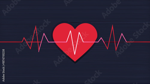 Heart rate monitoring Vector
