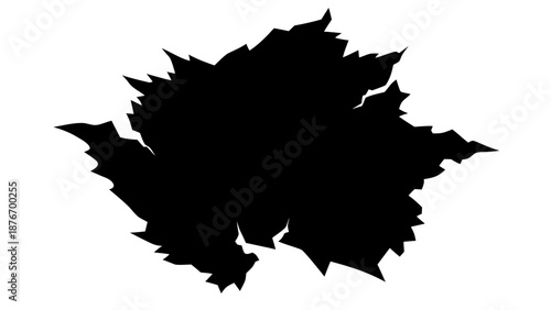 Abstract dark cloud silhouette Vector