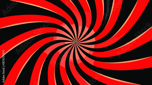 Swirling red and black pattern Vector