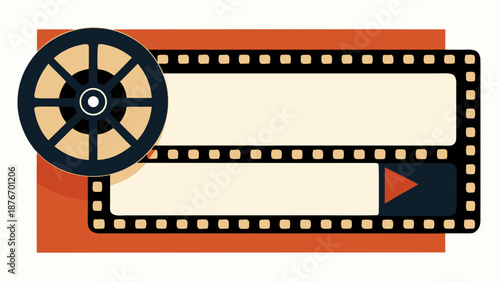 Classic film reel Vector