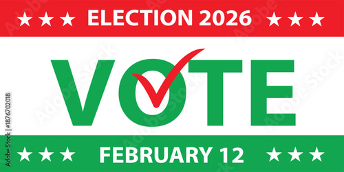 Bangladesh flag vote elections. Voters go to the polls on election day to elect a political leader. Illustration victor Art