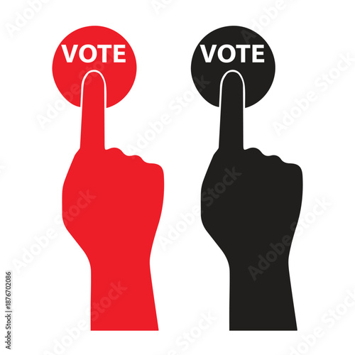 General election icon vector Art Illustration