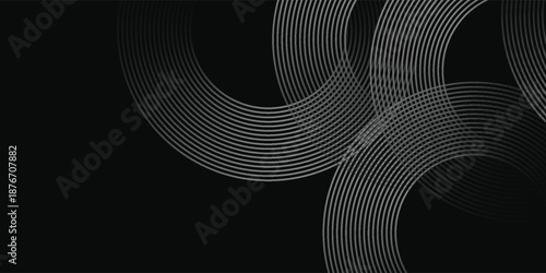 Geometric Harmony in Crimson and Charcoal: A mesmerizing arrangement of  shapes in a stark contrast vector illustration eps10