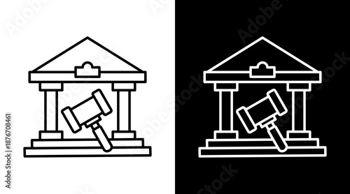 Governance   White Icon Set Design