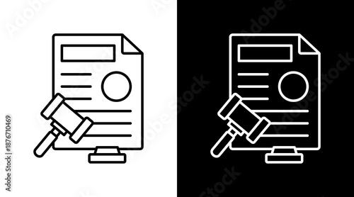 Regulation White Icon Set Design