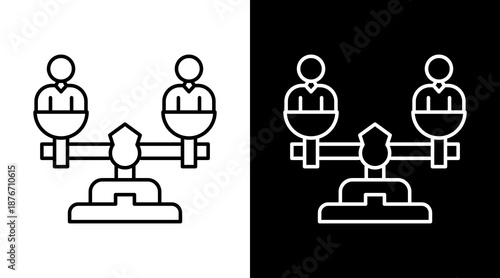 Equity  White Icon Set Design