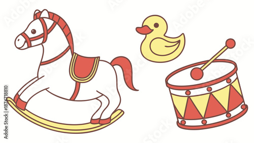 Colorful children's toys for joyful nursery decor and design