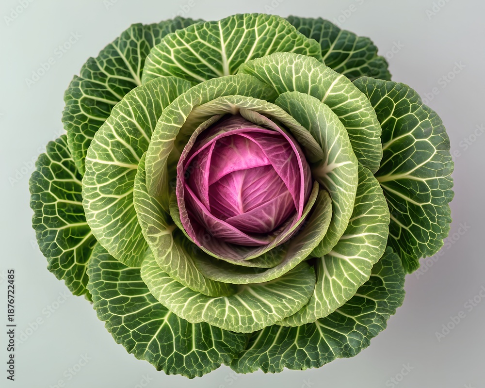 Fototapeta premium head of cabbage on the grass