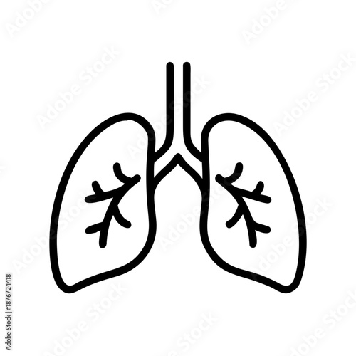 Lungs health icon