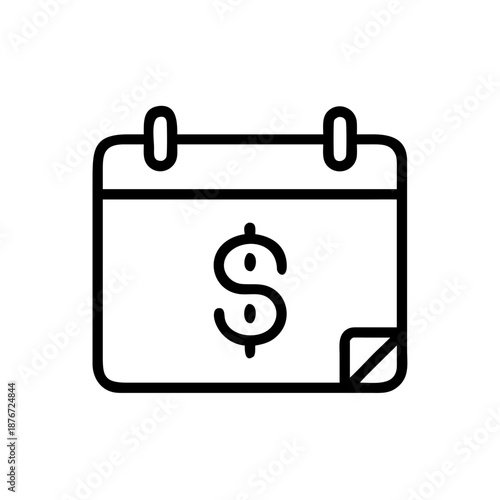 Payment Schedule Calendar Icon