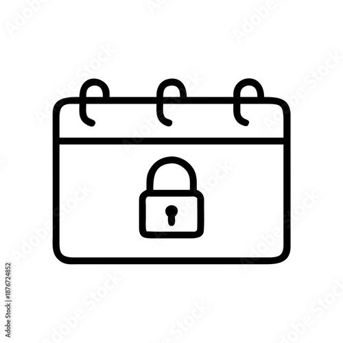 Locked Calendar Icon