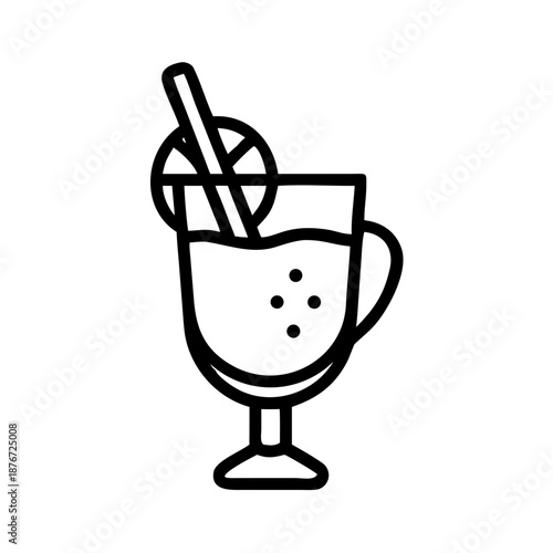 Mulled Wine Christmas Drink Icon