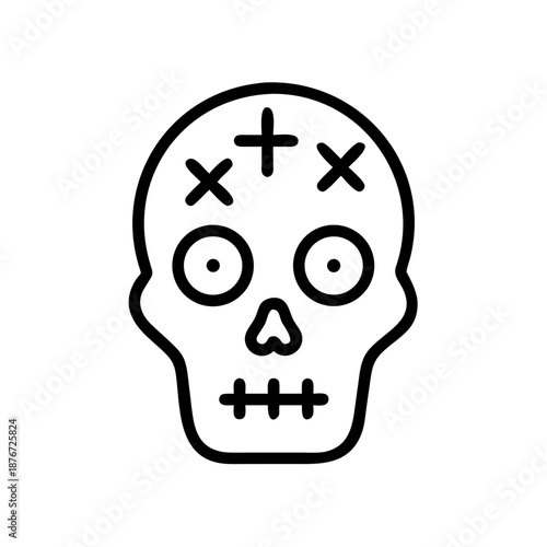 Dia de Muertos Sugar Skull Icon