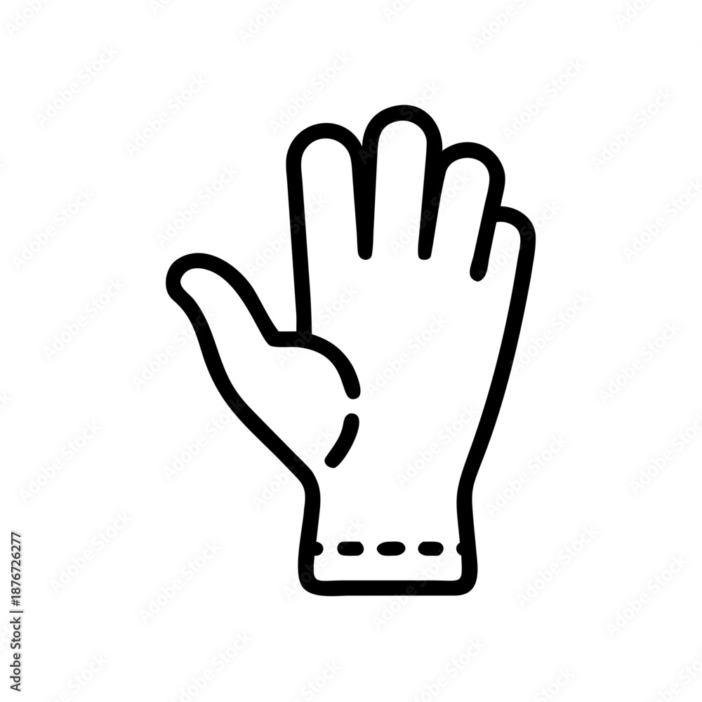 Obraz premium Work Glove Safety Icon