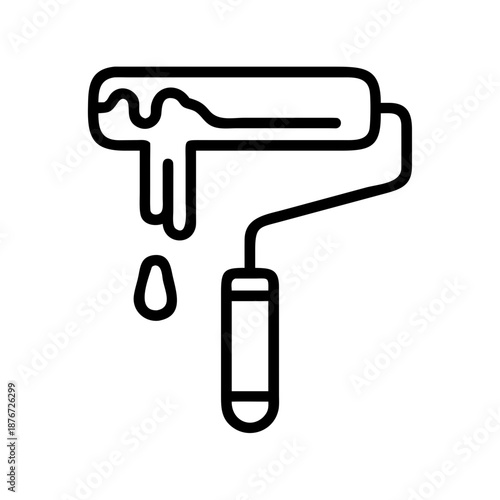 Paint Roller Tool Icon