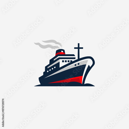 Ship and boat vector icon design
