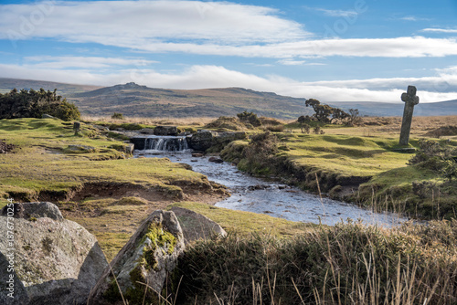 Obraz na plátně Bright sunny winters day on Dartmoor