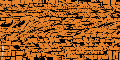 orange black brush pattern car sticker banner abstract sporty lines black orange color combination grunge brush pattern modern racing motorsport design