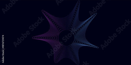 Sonar wave conceptual light and sound eho abstract background