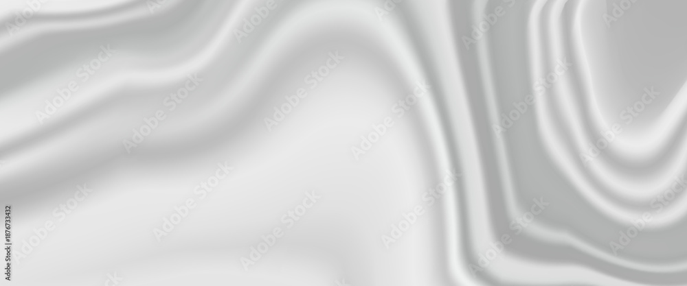 Obraz premium Elegant silver-gray abstract vector background with flowing satin-like waves and soft gradients, creating a smooth liquid texture ideal for luxury, modern, and minimalist visual designs.