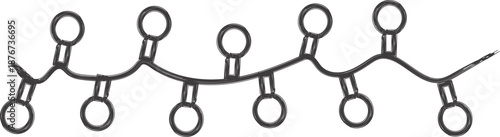 Polyester polymer molecular structure diagram