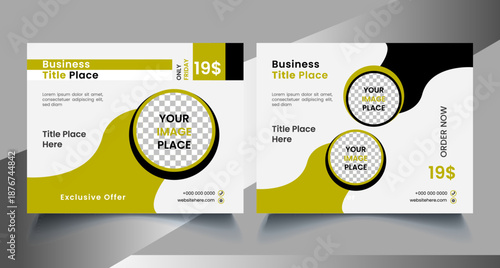 banner design modern professional social media post