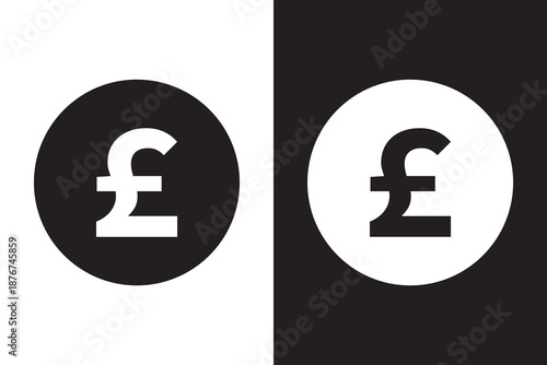 Pound icons. EPS 10. Graphic icon vector designs
