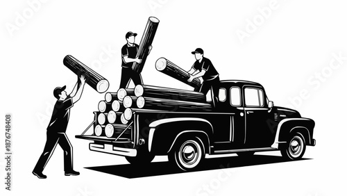 truck with a trailer