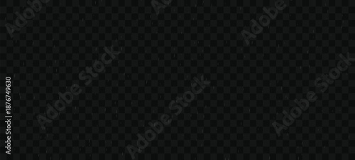 Subtle white dust particles falling on a transparent dark background, ideal for overlay