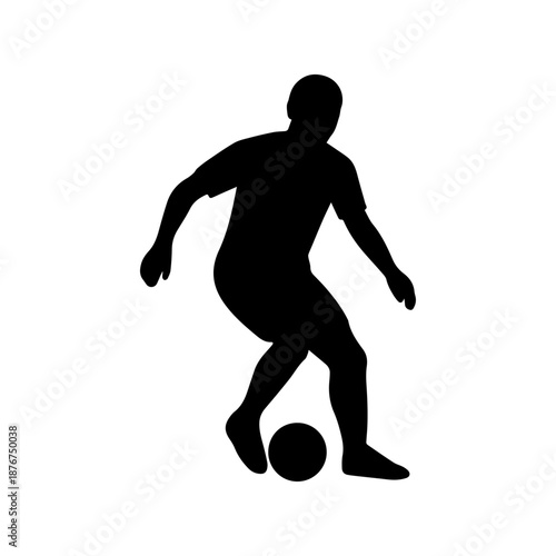 soccer player silhouette