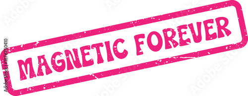 An enduring pink magnetic forever stamp signifying lasting commitment and strong bonds