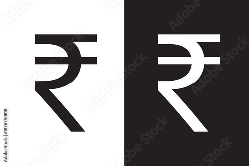 Indian rupee icon line vector illustration. vector graphics